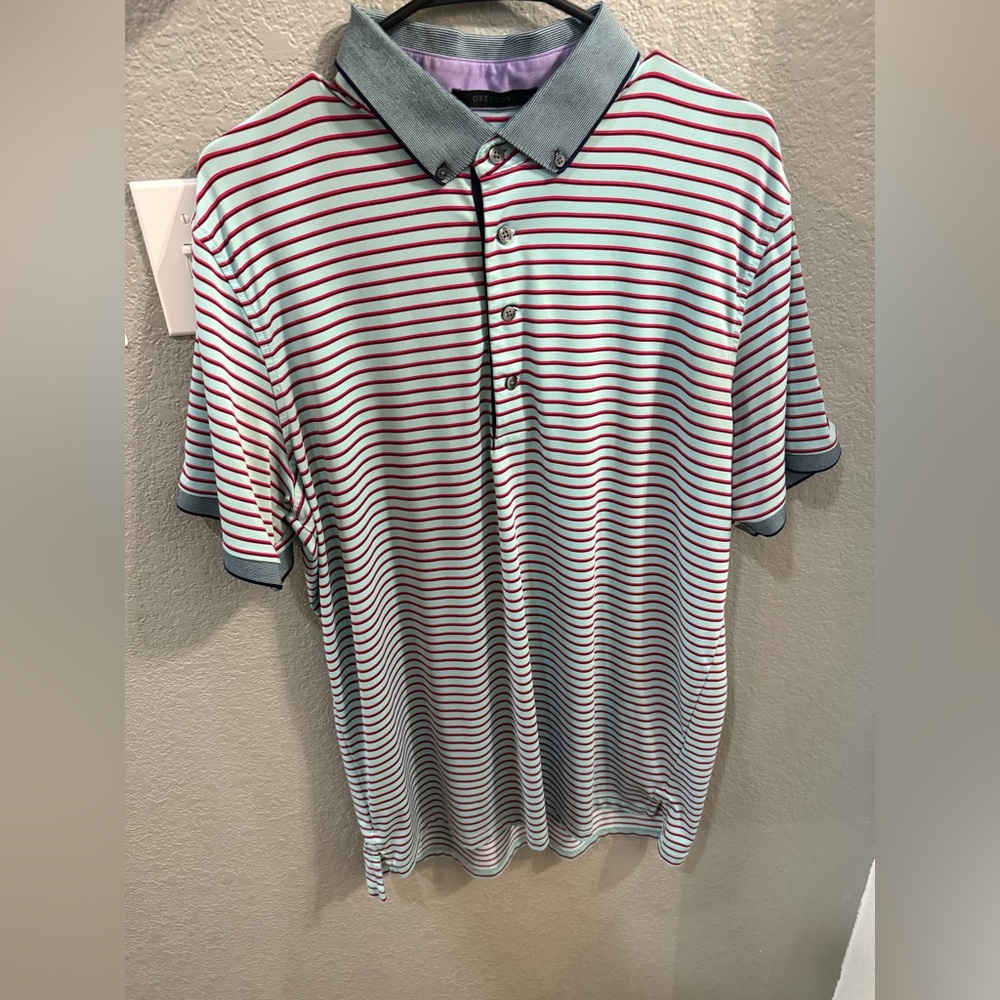 Striped Greyson men's golf Shirt